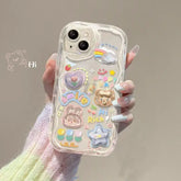 Clear Bear & Rabbit TPU Case for iPhone